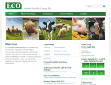 Tablet Screenshot of ecoanimalhealthgroupplc.com